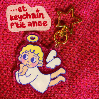 Porte clé p'tit démon/ Prix (sans les frais de ports): 8€/ Taille: 5cm de longueur/ Matériaux: Acrylique