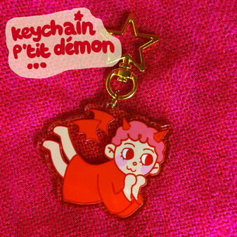 Porte clé p'tit ange/ Prix (sans les frais de ports): 8€/ Taille: 5cm de longueur/ Matériaux: Acrylique